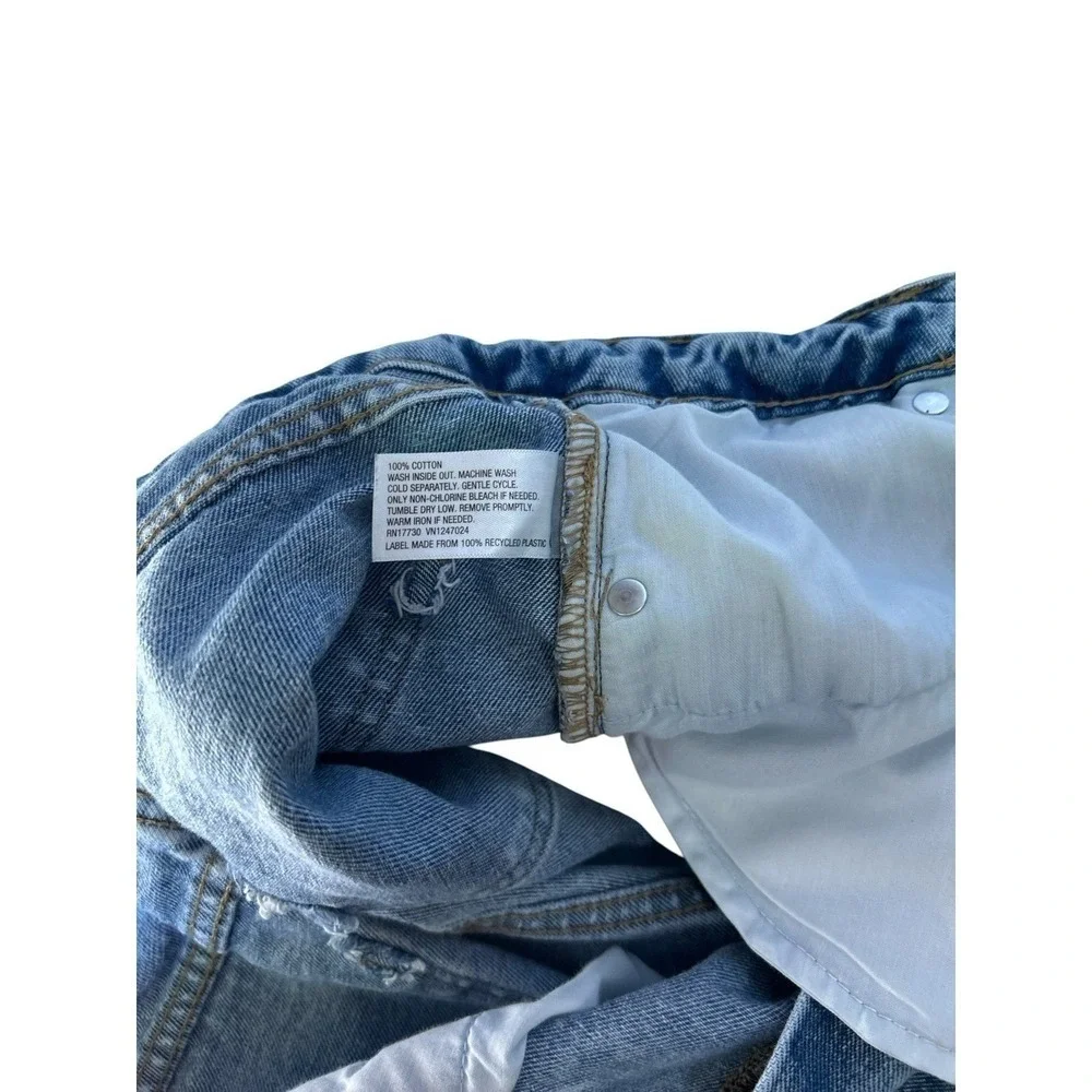 Wild Fable Highest Rise Cuttoff Jean Shorts Cheeky Denim Distressed Size 8 Beach